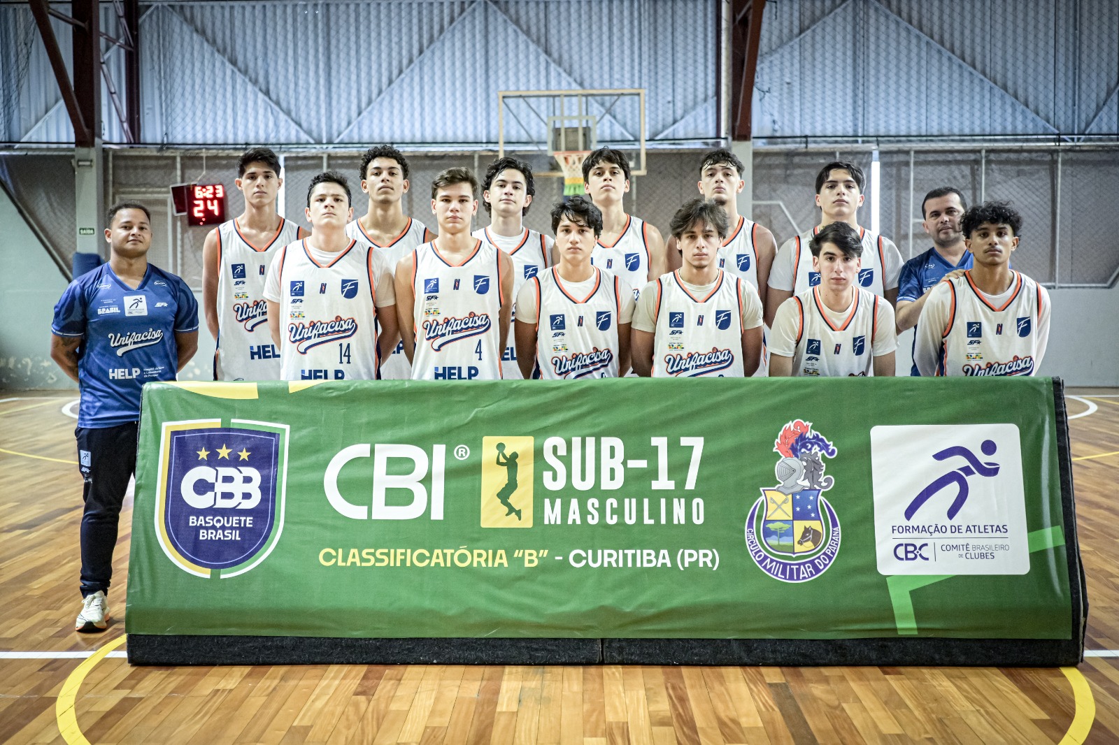 Com campanha positiva, Basquete Unifacisa segue na disputa do 9º ao 16º lugar do CBI Sub-17, em Curitiba (PR)