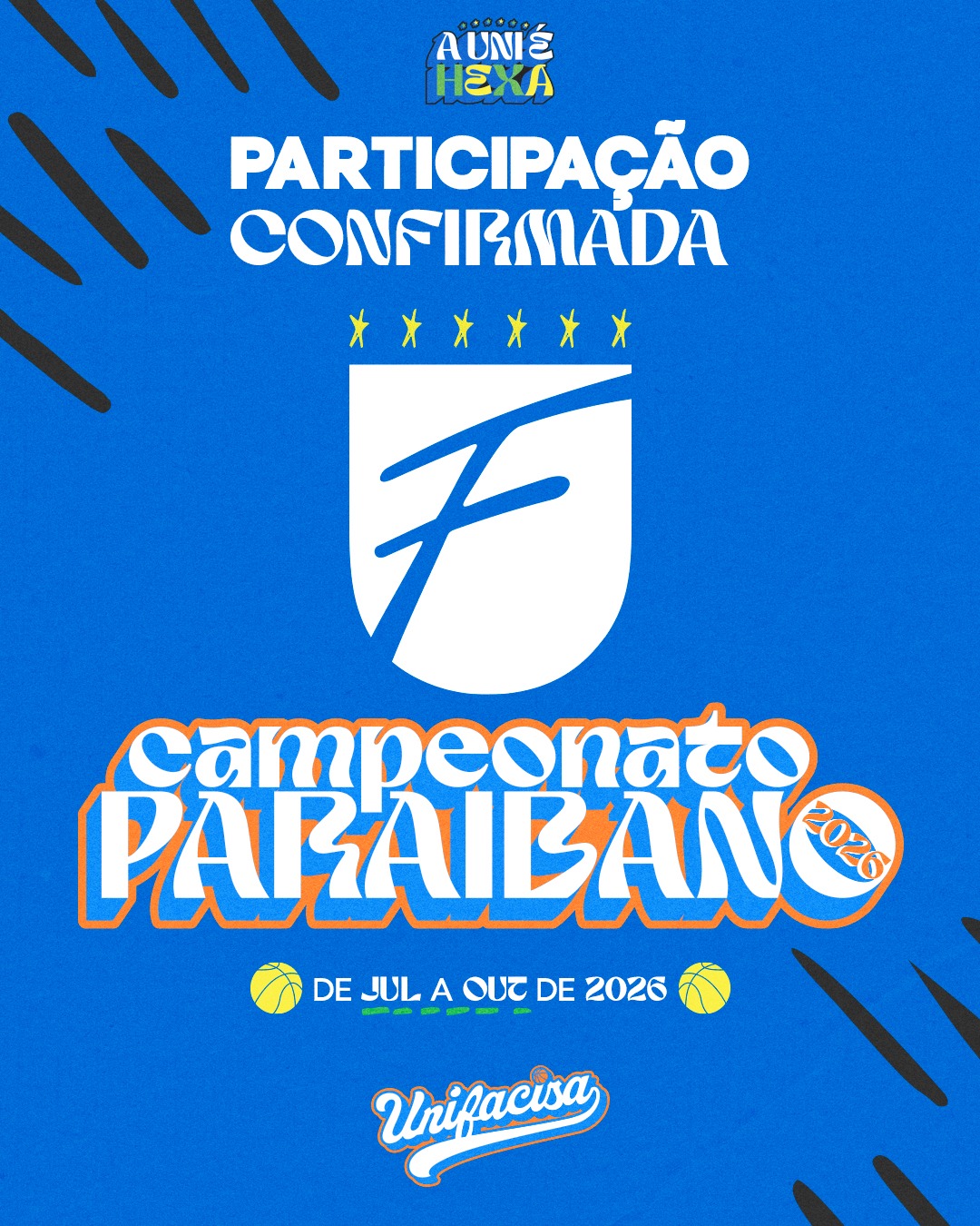 Basquete Unifacisa confirma retorno ao Campeonato Paraibano de Basquete em 2026 